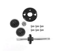 Accessoire Voiture RC Pour MN 1/12 Pour MN78 Pour MN82 LC79 RC Voiture Boîte Vitesses En Métal Ensemble D'engrenages Transmission Pignon Moteur 370 Support Moteur Montage Pièces Mise À Niveau(Black)