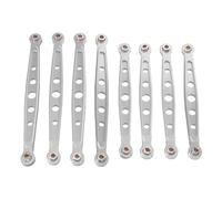 Accessoire Voiture RC pour MN128 MN86 MN86S G500 Babos 8 Barres Suspension Fixes Métal Accessoires Modification D'amélioration Voitures Télécommandées(Silver)