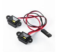 Accessoire Voiture RC pour Phoenix Vs4-10 1/10 Pièces Accessoires Mise À Niveau pour Voiture RC Feu Arrière Éclairage Châssis Support Servo Alliage D'aluminium(Chassis Lights)