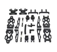 Accessoire Voiture RC pour SCY pour Jjrc 16101 16102 16103 16104 16106 16201 1/16 Pièces Mise Niveau Voiture RC Kit Métal Vulnérable Pièce Rechange Décorative(Black)