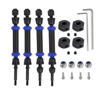 Accessoire Voiture RC pour Slash Trxs 4X4 1/10 Pièces Rechange Décoratives Voiture RC Arbre Transmission Avant Arrière Acier Trempé Cardan CVD(Black)