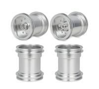 Accessoire Voiture RC pour Tamiya CW-01 Châssis pour Lunch Box Déjeuner Citrouille Minuit pour Unimog 406 1/12 RC Pièces Mise Niveau Voiture CNC Moyeu Jante Roue Avant Arrière