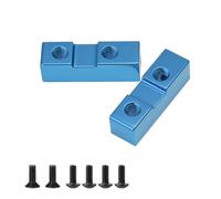 Accessoire Voiture RC pour Tamiya Frog pour Lunch Box pour Monster Beetle pour Hotshot NovaFox CW-01 CW01 DF02 pour Hornet Pièces Mise À Niveau Montage Servo Métal(Blue)