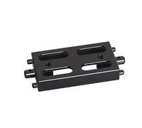 Accessoire Voiture RC pour Tamiya pour Hotshot II 1/10 Support Becquet D'aile en Aluminium Accessoires Mise À Niveau Pièces Réparation Modèles Jouets Rechange(Black)