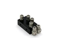 Accessoire Voiture RC pour Tamiya pour Scania 770S pour Actros pour Volvo pour Man 1/14 Cylindre Hydraulique CNC en Alliage D'aluminium Connecteur pour Rapide RC(Type C)
