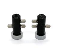 Accessoire Voiture RC pour Tamiya pour Scania pour Benz pour Actros pour Volvo pour Man 1/14 Soupape Décharge Hydraulique en Métal avec Jauge, Pression Réglable RC(2pcs)