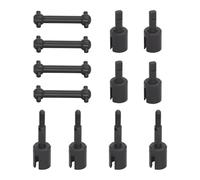 Accessoire Voiture RC pour Tamiya pour TT01 pour TT02 1/10 Arbre D'entraînement Métal Acier Trempé Joint Boîte Vitesses Différentiel Tasse D'essieu Mise À Niveau Voiture RC(1 Set)