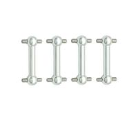 Accessoire Voiture RC Pour Tamiya Pour TT01 Pour TT02 TT01D TT01E TA04 1/10 4Pcs Arbre De Transmission En Métal Arbre De Transmission CVD Dogbone RC Pièces Mise À Niveau Accessoires Modifiés(Silver)