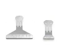 Accessoire Voiture RC pour Tamiya XV-02 Pro 58707 1/10 Pièces Rechange Voiture RC Protections Châssis Avant Arrière Décoratives Acier Inoxydable(1set)