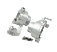 Accessoire Voiture RC pour Traxxas pour Maxx 8937 1/10 Blocs Direction Aluminium Bras Avant Pièces Mise À Niveau Modification pour Voitures Télécommandées(Silver)