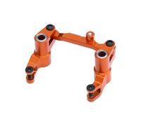 Accessoire Voiture RC pour Traxxas pour Mini pour Maxx pour XRT-108076-1 1/10 Pièces Rechange pour Voiture RC Ensemble Direction Avant À Biellette Alliage(Orange)
