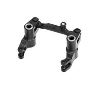 Accessoire Voiture RC pour Traxxas pour Mini pour Maxx pour XRT-108076-1 1/10 Pièces Rechange pour Voiture RC Ensemble Direction Avant À Biellette Alliage(Black)