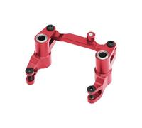 Accessoire Voiture RC pour Traxxas pour Mini pour Maxx pour XRT-108076-1 1/10 Pièces Rechange pour Voiture RC Ensemble Direction Avant À Biellette Alliage(Red)