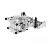 Accessoire Voiture RC pour Traxxas pour Mini pour Maxx pour Xrt pour Slash 7075Alu Pièces Rechange Décoratives Cloison Avant Supérieure Et Inférieure Modèles Jouets(Silver)