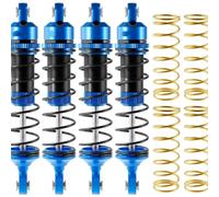 Accessoire Voiture RC pour Traxxas pour Mini pour Maxx pour XRT pour TRX4 pour SCX10 1/10 1/16 Pièces Mise À Niveau Voiture RC Amortisseur 92mm Ressorts Progressifs(Blue)