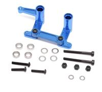 Accessoire Voiture RC pour Traxxas pour Slash pour Rustler Drag pour VXL pour Nitro pour Bandit 2WD 1/10 Kit De Biellettes De Direction en Métal Pièces Rechange(Blue)