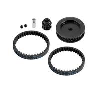 Accessoire Voiture RC pour TRAXXAS pour TRX-4 pour TRX6 1/10 Transmission par Courroie Boîte À Ondes Ensemble D'engrenages Pièces De Rechange Décoratives Modèles Jouets(Black)
