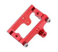 Accessoire Voiture RC pour Traxxas pour TRX4M pour Bronco pour Defender pour JJRC C8801 AX-8560 1/18 Pièces Rechange Voitures RC Support Servo Aluminium Support Métallique(Red)