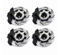 Accessoire Voiture RC pour Traxxas pour Udr 1/7 4 Pièces Roue en Aluminium Moyeu Hexagonal Disque Frein Et Étrier OP Rc Voiture Mise À Niveau Modèles(Black)