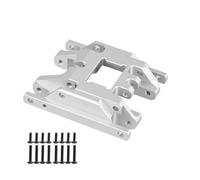 Accessoire Voiture RC pour TRX4M 1/18 Plaque Protection Support Transmission Boîte Vitesses Base Cadre Central Orthèse Alliage D'aluminium Métal Mise À Niveau RC Chenille(Silver)