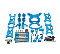 Accessoire Voiture RC pour WLtoys 104001 104002 1/10 Ensemble Vulnérable Mise À Niveau en Métal Remplacement Pièces Voiture RC Accessoires Télécommande(Blue)