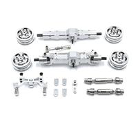 Accessoire Voiture RC Servomoteur D'essieu De Mise À Niveau en Métal pour WPL pour C74 1/10 Arbre D'entraînement Moyeu Roue Siège pour Voiture RC Accessoires Pièces Rechange(Silver)
