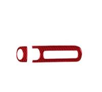 Accessoire Voiture Tuning Pour Benz Pour Smart Pour Fortwo 451 2011 2012 2013 2014 2015 LHD Copilote Boîte à gants Panneau de commutation Garniture Autocollant(A Red)