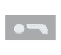 Accessoire Voiture Tuning Pour Jeep Pour Wrangler JL Pour Gladiator JT 2018-2024 Bouton De Réglage De Siège De Voiture Poignée Décoration Housse 2 Pièces(Blanc)