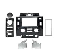 Accessoire Voiture Tuning Pour Land Pour Rover Pour Defender 2007-2016 Style De Voiture Tuning Pièces Intérieures Kit De Façade Double Din(Glossy black)