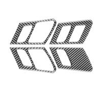 Accessoire Voiture Tuning pour pour Q5 2018-2023 Couvercle Bouton Verrouillage Porte Autocollant Décoration Fiber Carbone Accessoires D'intérieur Voiture Accessoires