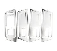 Accessoire Voiture Tuning pour VW pour T-roc pour Troc 2018-2022 Autocollant Couverture Panneau Bouton Lève-vitre Voiture Accessoires Décoration Acier Inoxydable 4 Pièces Voiture Accessoires