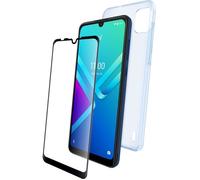 Accessoire - Wiko - Y82 - Coque souple transparente - Protège-écran en verre trempé - Protection optimale