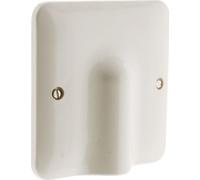 Plaque sortie de câble 32A 100 x 100 mm + serre câble - Blanc - Zenitech