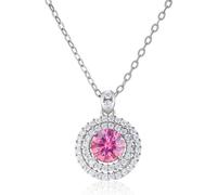 Accessoires 1 Collier de Pendentif Moisanite pour Femmes Coup Round D Lab Colliers de Diamants Perfect pour Les fêtes de Wear Daily