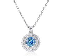 Accessoires 1 Collier Pendentif Moisanite Femmes Round Coup D Color Lab Créé de Diamants Colliers Perfectionne
