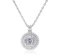 Accessoires 1 de Pendentif Moisanite pour Femmes Coup Round Lab Collier Diamond Colliers Perfect Daily Wear Treens Wedding