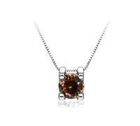 Accessoires - 1ct Coup Round D Color Moissanite Pendant Collier pour Femmes
