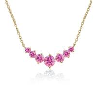 Accessoires 2.8ct Collier Moisanite Femmes Coup Rond