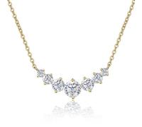 Accessoires 2.8ct Collier Moisanite Femmes Coup Rond