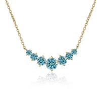 Accessoires 2.8ct Collier Moisanite Femmes Coup Rond
