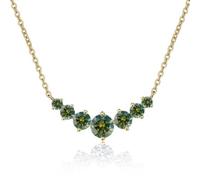 Accessoires 2.8ct Collier Moisanite pour Femmes Coup Rond