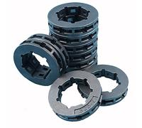 Accessoires .325 7T Petite jante de pignon d'entraînement de chaîne cannelée compatible avec Husqvarna 40 50 51 55 340 346 346xp 345 350 351 346 353 357 455 460 tronçonneuse