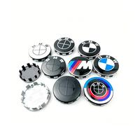 Accessoires 4 pièces 56MM 68MM Emblèmes de moyeu de roue de voiture LOGO pour BMW E90 E60 F18 E46 X3 X5 X1 G30 E60 F30 E90 G20 E46 F02 G28 Thunder All Black