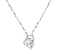 Accessoires 925 Collier de câlins en argent sterling pour femmes et hommes, collier de chien étreint, maman et étreinte enfant, pendentif ailes des anges, collier à deux mains et bisous, colliers