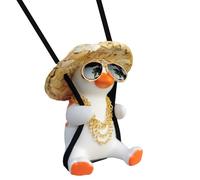 Accessoires à Suspendre pour rétroviseur de Voiture en Forme de Canard oscillant - Accessoires de Voiture Mignons pour Adolescents - Accessoires à Suspendre au rétroviseur de Voiture - Pendentif de