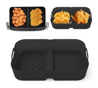 Accessoires Air Fryer, Accessoires pour Ninja AF500EU 10,4 L, Air Fryer Accessoires pour friteuse à air chaud Dual Zone, Friteuse à air chaud, Moule en silicone Air Fryer pour friteuse Insert pour la