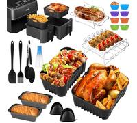 Accessoires Air Fryer pour Moulinex Easy Fry Dual 5,2/3,1L, Moule Silicone Réutilisable Sans BPA, Moule Pain, Pour Philips Airfryer Série 3000
