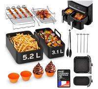 Accessoires Air Fryer Pour Moulinex Easy Fry Dual 8 3L (5 2/3 1L)