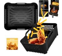 Accessoires Air Fryer pour Philips 4000 Série Double Stack 10L, Moule Silicone Air Fryer pour Cosori 8,5L, Ninja AF400EU SL400EU et Autres Dual Zone Friteuse à Air 8,5L-10L