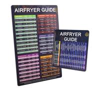 Accessoires Airfryer - Recettes magnétiques - Feuilles de triche compactes avec température, quantité de durée - Livre de recettes allemand Airfryer - Livre de recettes Air Fryer pour friteuse à air